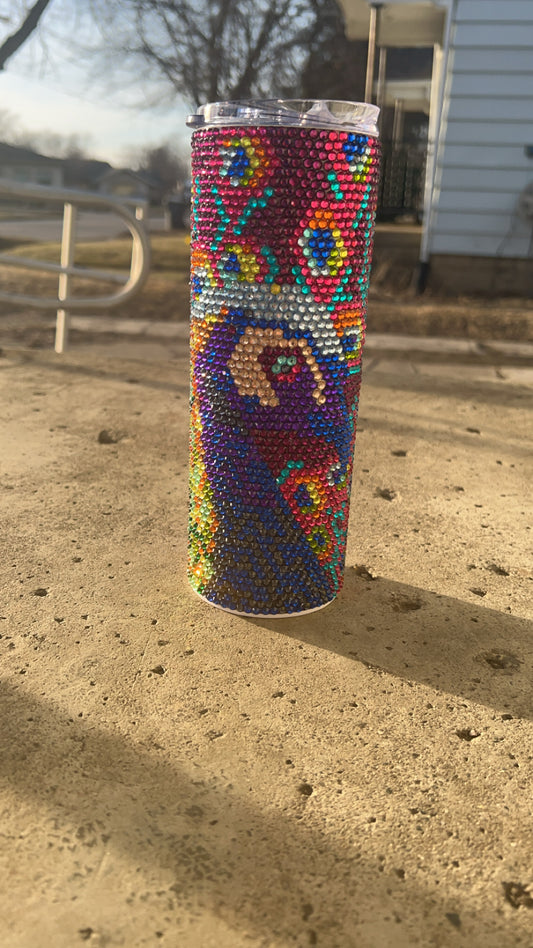 Colorful peacock rhinestones