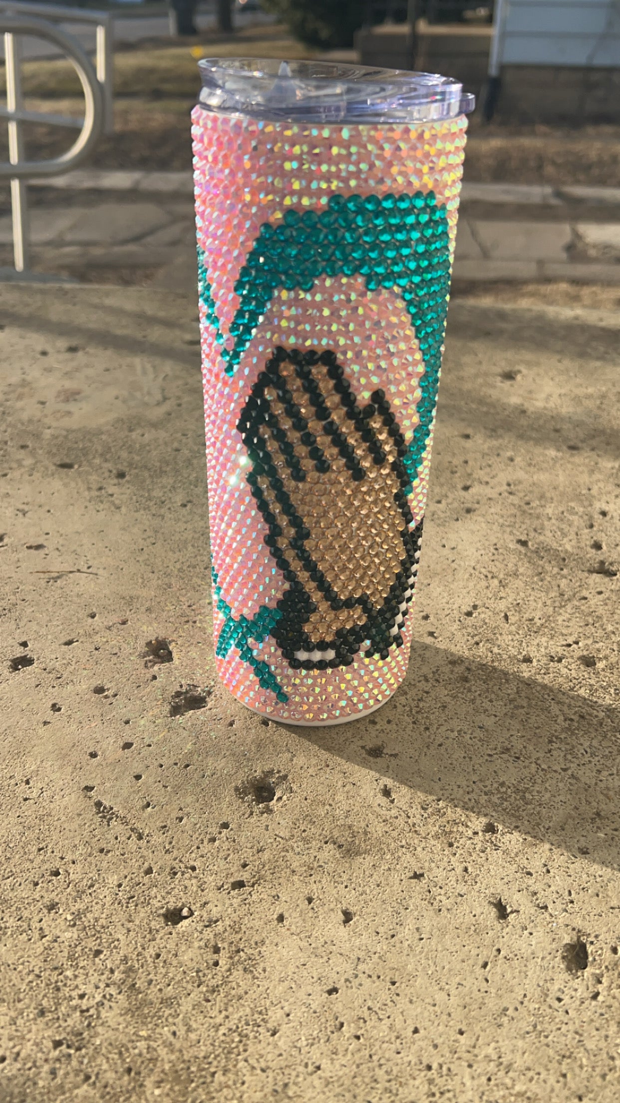 Praying hands with heart