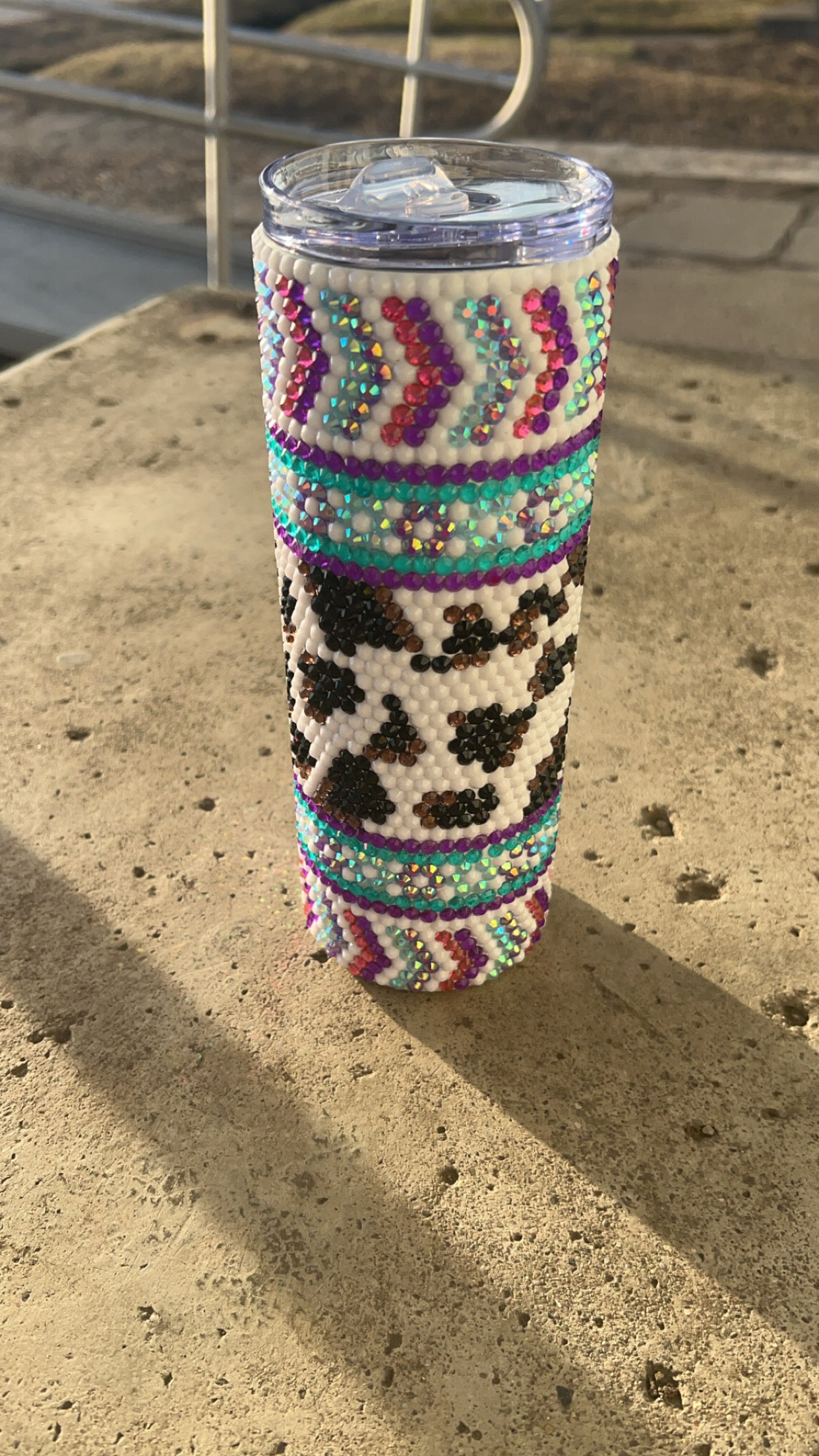 Western cow print rhinestone