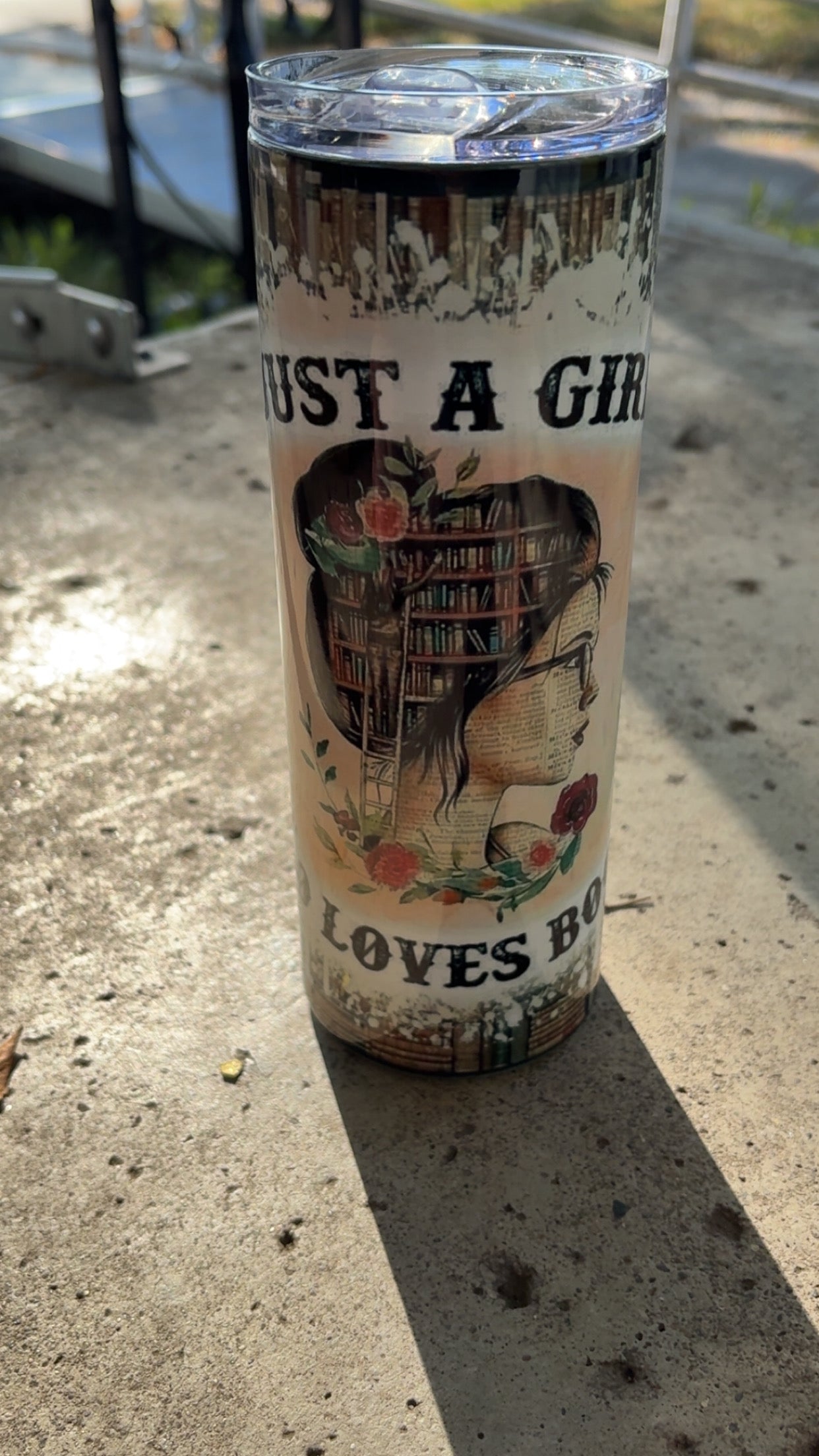 Girl who loves books