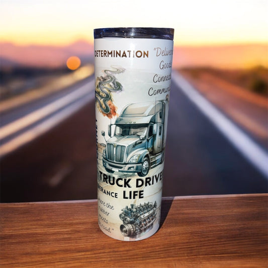Trucker driver tumbler