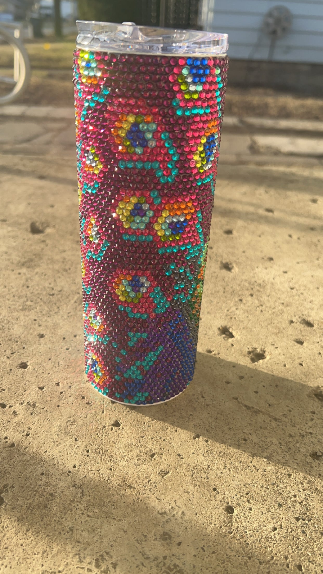 Colorful peacock rhinestones