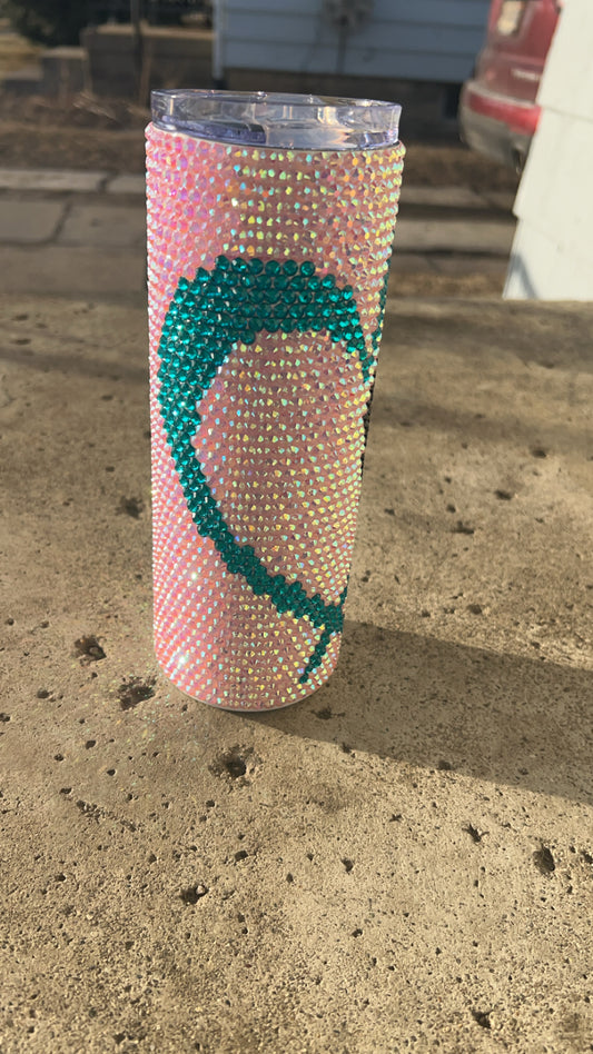 Praying hands with heart