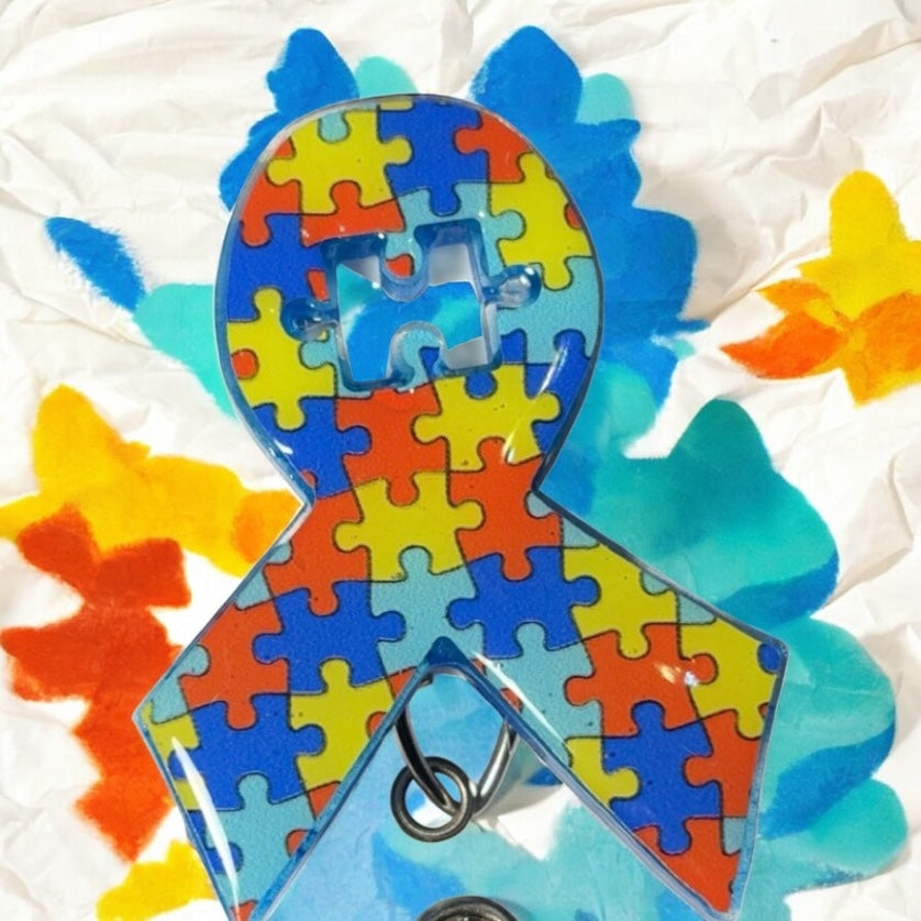 Puzzle awareness ribbon
