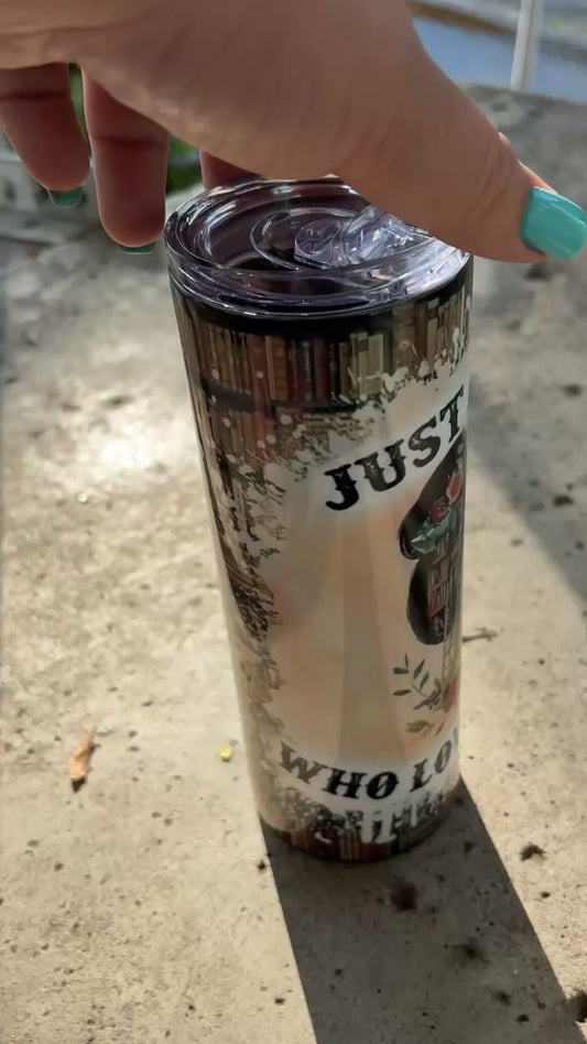 Girl who loves books